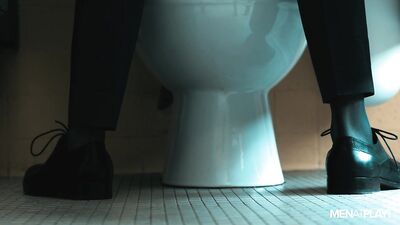 Office Break: Big Dick King Suits Up for Sexy Sock Solo Play!