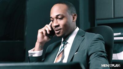 Office Break: Big Dick King Suits Up for Sexy Sock Solo Play!