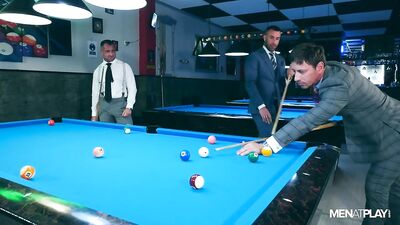 Gangbang in the Boardroom: Three Suited and Booted Guys Get Down to Business with Rimming, Facials and More!