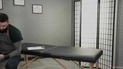 Bear Muscle Mens Gay Porn Video - Tattooed and Pierced Bodies Sharing Torrid Sex in the Midst of a Tattoo Session