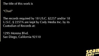 Chad, the Handsome Stallion - Gay Porn Audition