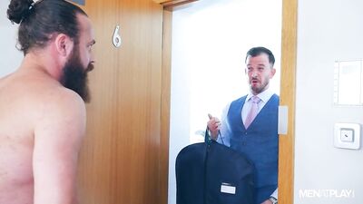 Suit and Tie Sex Fit: Logans Wedding Night Fitting
