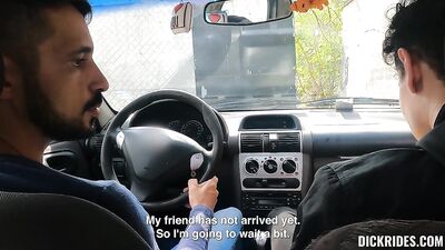 Backseat Blowjob - Sebas Gold and Julian Shuls Gay Porn Adventure