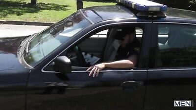 Gay Cop Force: Vadim Black Gets Fined and Fucked By Ashton McKay