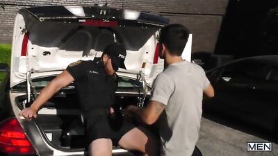 Gay Cop Force: Vadim Black Gets Fined and Fucked By Ashton McKay