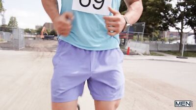 The Muscle Mascot and the Sexy Athlete - A Cock Marathon!