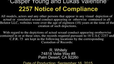 Hot and Hard Bareback Action with Lukas Valentine and Casper Young