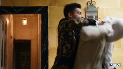 Double Penetration Frenzy: Two American Stallions Breaking in the Cop on the Streets of Small-Town USA!