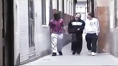 Gay Black Skater Threesome in the City With Trio of Rascally Mates