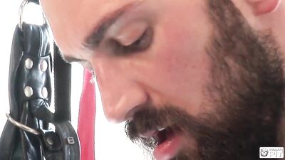 Sexy Sling Sodomy: Muscular Kickboxer Takes Hardcore Bondage