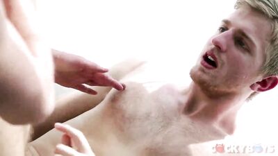 Young & Circumcised American Twink Levi Michaels Gets Pounded by Max Carter in a Gay Porn Video!