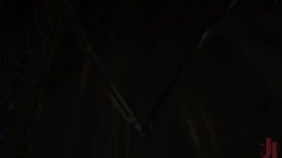 Young Subjected to Harsh Bondage and Whipping by Dominant Leather Master Trenton Ducati