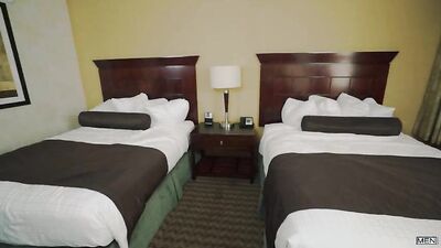 Sharing a Room, Bed and Blowjobs - Two Straight Guys on Vacation with Their Female Friends