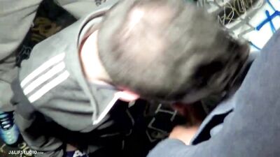 Parisian Subway Assault: Anal Plugging and Cock Sucking with Three Handsome Youngsters