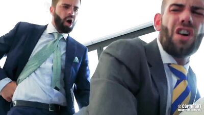 Bearded Bareback Costard Meets: Hector De Silva and Axel Max - Gay Porn Video