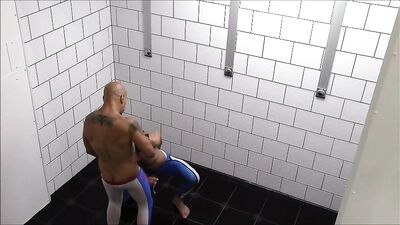 Sweaty Gym Tights Assault! Gay Muscle Porn with Hot Cocksucking and Anal Fucking