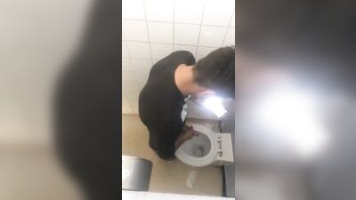 Young Arab Boy Surprised While Jerking Off in the Bathroom