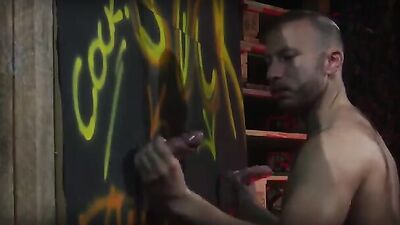 Gloryhole Hunger: A Bi-Cumming Bisexuals Backroom Debut With a Muscle Master