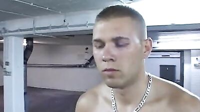 Jordan Fox Licks the Citadels Muscles: A French Porn Star Taps His Cock in a Basement Parking Garage