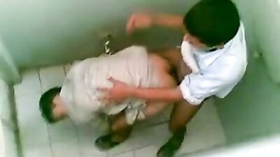 Unleashed In The Toilet: Gay Arabic Beur Dilates His Ass With Anal Sodomy!