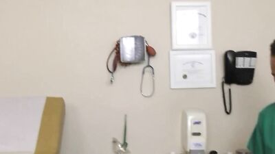 Ebony Nurse Blows Off Steam: Black Male Mixed-Race Doctor Gets Down and Dirty in Hospital Room