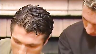 Two Thirsty Guys Devouring Juice