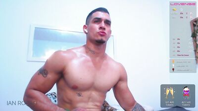 Gay pornstar James Deen shows off his incredible cock and asshole in hot anal action with studly Brent Everett.