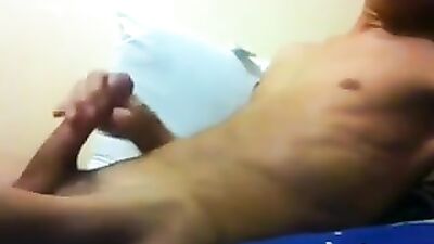Young Cock Sucker Masturbating His Huge Dick in Cam Show