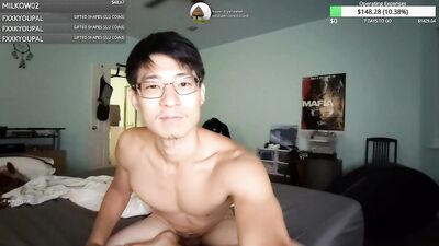 Masc 4 Masc Action with Two Hunky Guys and a Strap-On.