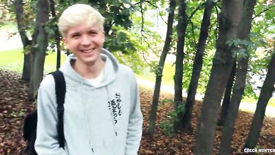 "The Unexpected Encounter of a Curious Twink and a Muscular Stranger on His Commute Home."