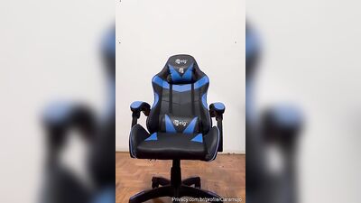 Gay Porn Star, Joey Dice, Cums Solo on a Geeky Gamer Chair