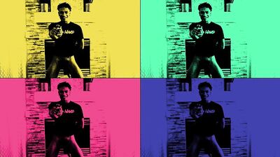 Stuffing Dennis Barkleys massive dick and cumming on the collar!