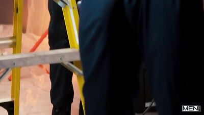 Stuck Between The Hard Hunk And The Ceiling: A Newbie Meets His Match With An Experienced Boss