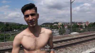 Gay Train Cruising Exhibition: Meeting a Guy and Getting Down in the Quiet of a Railroad Track
