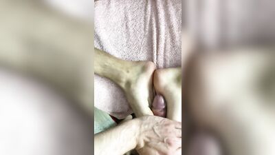 After a long day of work, I decided to relieve my stress by giving an unforgettable footjob to my hot neighbor.