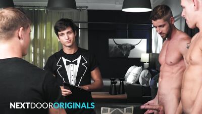 Rewritten as: Neighborhood Boys Share Apartment, Concoct Scheme to Score with Straight Roommate - Elliot Finn, Shane Cook -