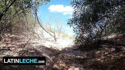 Intoxicated with Lust and Sandy Surf, Straight Guy Sucks and Fucks His Gay Buddy’s Dark Chocolate Cock on the Shore