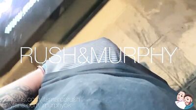 Lustful traveler explores a stiffie and a dick with a straight dude on the corner