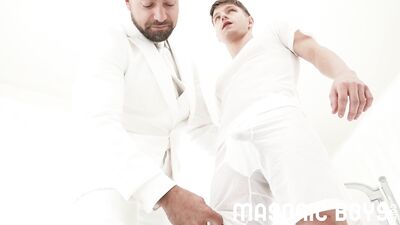 Dapper Duos Double Delivery: Two Tall Twinks Take Turns Teasing Each Other