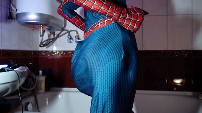 "Archie and his hot dad, Dylan, enjoy a steamy game of handjobs in the bathroom!"