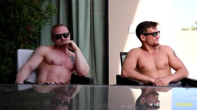 Gym Buddies Go Down on Each Other and Get Raw-Dogged by Their Straight Pal