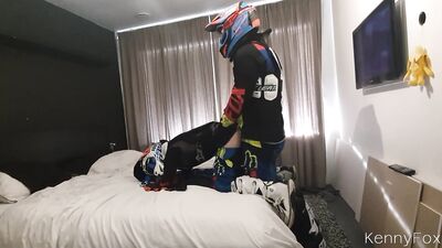 Topping my bf hard and cumming in him