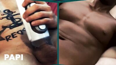 Papi - Group Of Gay Friends Masturbate & Cum Together In Front Of Camera