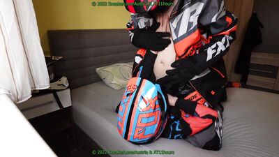 Trampling on me Boyfriend in Snow Gear and give him Blowjobs