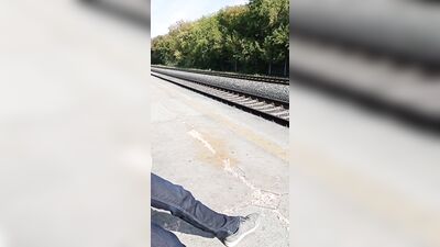 guy jerking off in public