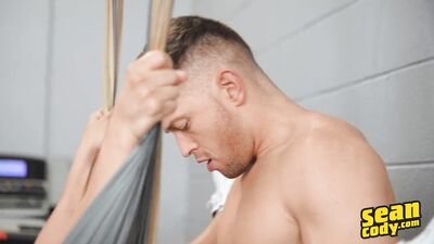 SceanCody - Ripped Jock Gets Creampied in the Gym after Deep Rimjob - Johnny Donovan and Dale