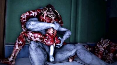 [RE:Scenario X]Mr.X and Licker fucking Hunk