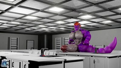 Alex Raptor, Hyper Muscle Cock Growth Potion Animation