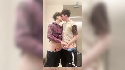 Twinks in the Airport Bathroom