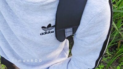 Dominant guy makes imaginary friend suck and cum a lot in condom